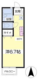 KT ワンルームの間取図画像