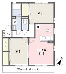 ソレアード高座渋谷5 2LDKの間取図画像