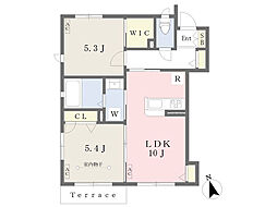 シャロン 2LDKの間取図画像