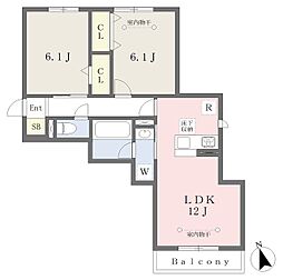 ブラオ湘南 2LDKの間取図画像
