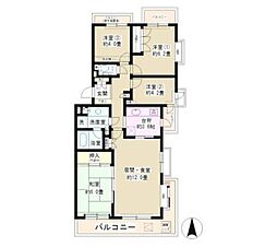 パーク・ノヴァ大船 4LDKの間取図画像