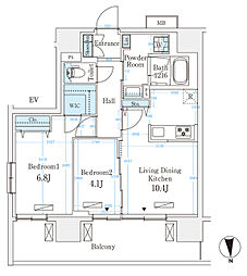 間取図画像 2LDK