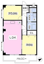 間取図画像 2LDK