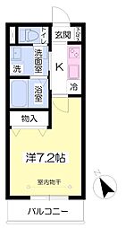 コンフォート海老名3 1Kの間取図画像