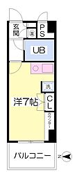 モンテール伊勢原 ワンルームの間取図画像