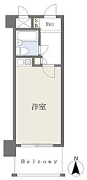 ライオンズマンション海老名 1Kの間取図画像