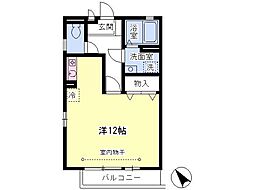 マ・メゾン2 ワンルームの間取図画像