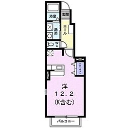 ベルコリーヌ ワンルームの間取図画像
