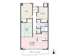 キャピタル21 3LDKの間取図画像
