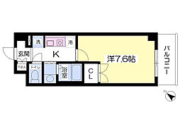 LEVANTE 1Kの間取図画像