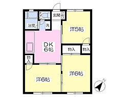 ポトスコーポ 3DKの間取図画像