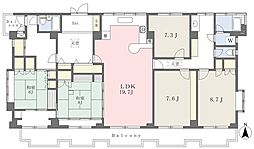 相武台ビル 4階5LDKの間取り