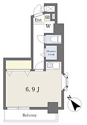 ライオンズルーセント町田 ワンルームの間取図画像
