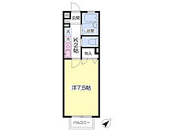 ファーストステージT2 1Kの間取図画像