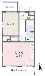 R'sラグーナ 1LDKの間取図画像