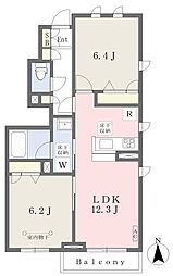 ノブリス2 2LDKの間取図画像