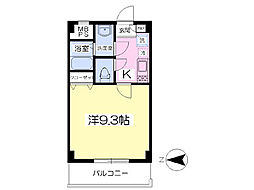 クロシェット 1Kの間取図画像