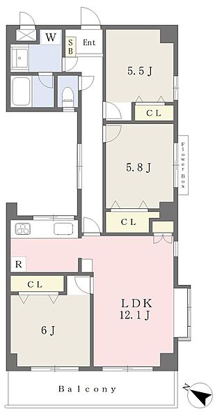 間取りを拡大表示