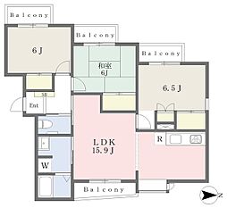 ヴァンベール本郷台 3LDKの間取図画像