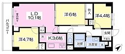 グリーンパレス本郷台 3LDKの間取図画像