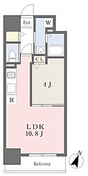 横浜市西区戸部本町マンション 1LDKの間取図画像