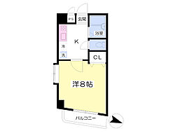 ノアージュ王子 1Kの間取図画像