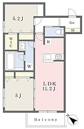 MRO 2LDKの間取図画像