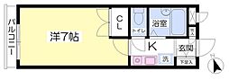 ARC-2 1Kの間取図画像
