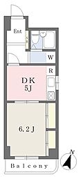 メゾン和田 1DKの間取図画像