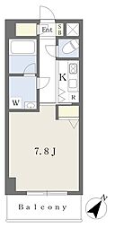 パークシティ新横浜 1Kの間取図画像