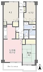 スカイヒルズ武蔵浦和 3LDKの間取図画像