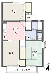 セジュール東浦和 3DKの間取図画像
