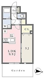 グランラフィーネ 1LDKの間取図画像