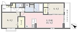 (仮)東浦和4丁目新築計画 2LDKの間取図画像