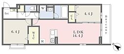 Sterrace 2LDKの間取図画像