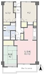 スカイヒルズ武蔵浦和 3LDKの間取図画像