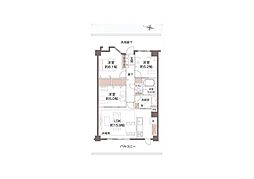 ミオカステーロ大宮 3LDKの間取図画像