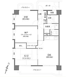 エクセルコート東浦和参番館 2SDKの間取図画像
