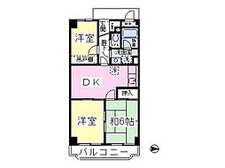 メゾン・エスティーム 1階3Kの間取り