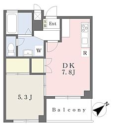 ミキハイツ並木 1DKの間取図画像
