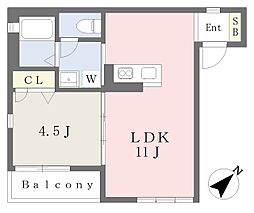 セレーノアロッジオ 1LDKの間取図画像