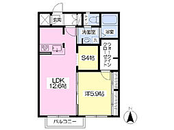 サパーソレア1 1SLDKの間取図画像