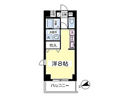 ARTEMIS ワンルームの間取図画像
