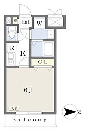 カムプレース西川口 1Kの間取図画像