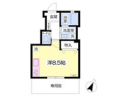 ルミエール鳩ヶ谷 ワンルームの間取図画像