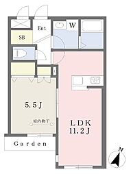 フォルトゥナ光II 1LDKの間取図画像