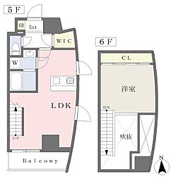 エクリューズ 1LDKの間取図画像