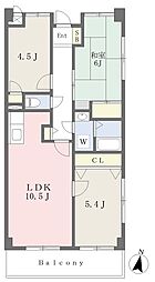 プルミエール 3LDKの間取図画像