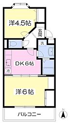 ベルファストTK 2DKの間取図画像