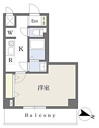 Buhne与野 1Kの間取図画像